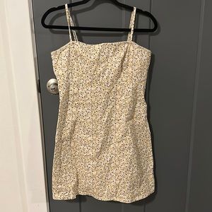 Yellow floral dress